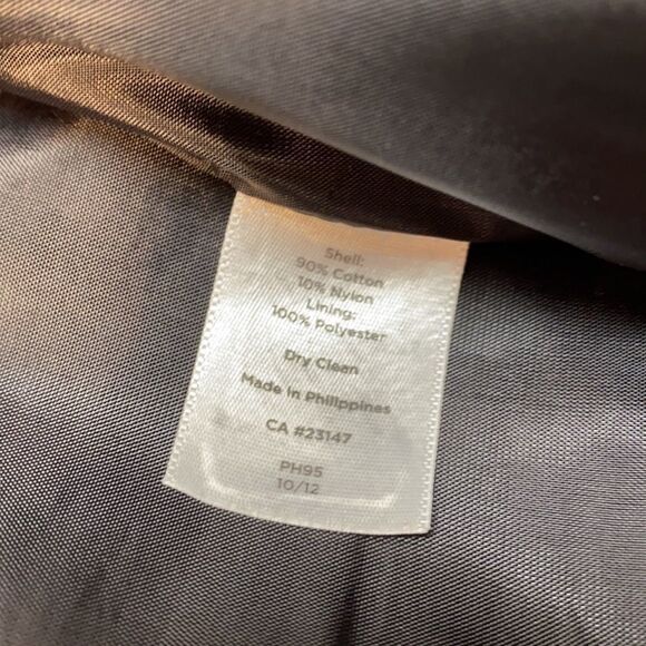 Talbots 4 Button Striped Suit Coat Academia Core - Picture 5 of 5